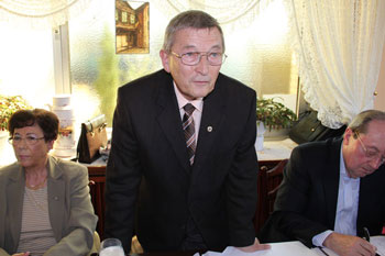 Unser Vorsitzender Wolfgang Doods begrüßt die Anwesenden!